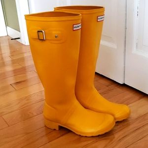 Yellow Hunter Boots